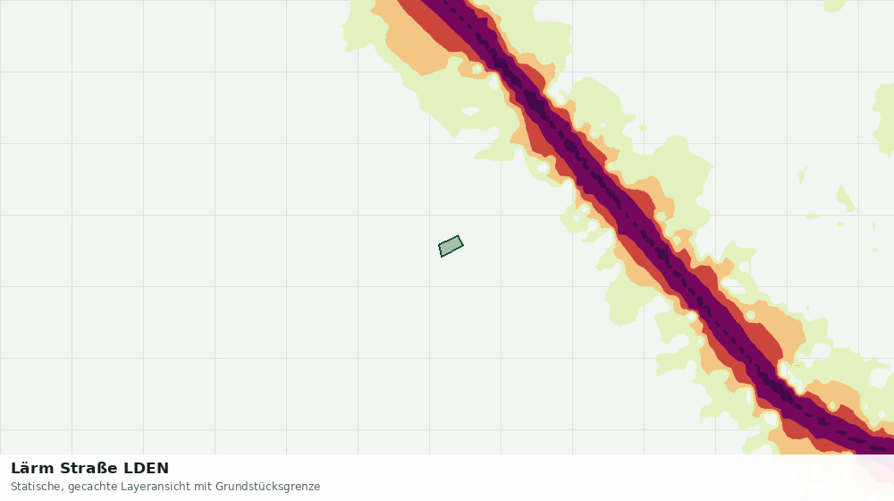 Statische Kartenansicht: Lärm Straße LDEN