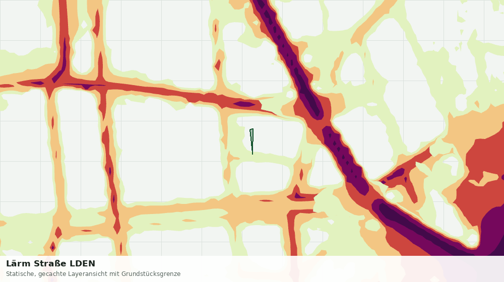Statische Kartenansicht: Lärm Straße LDEN