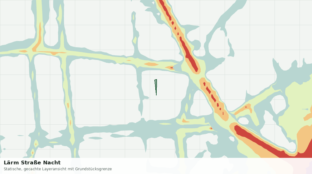 Statische Kartenansicht: Lärm Straße Nacht