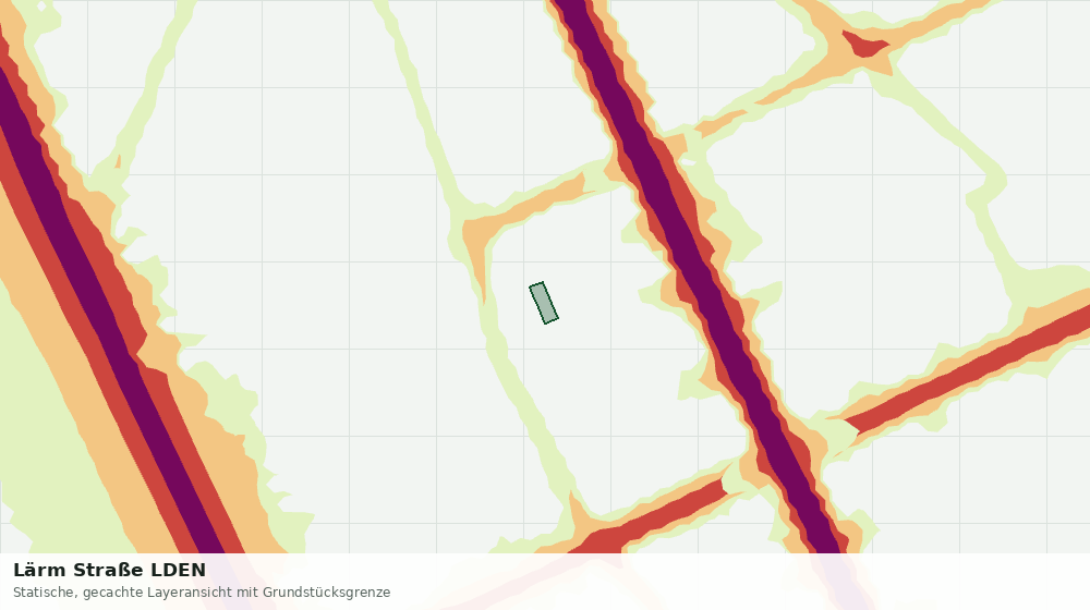 Statische Kartenansicht: Lärm Straße LDEN
