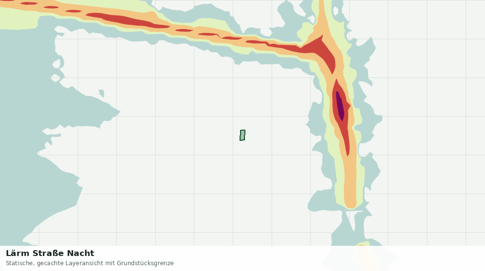 Statische Kartenansicht: Lärm Straße Nacht