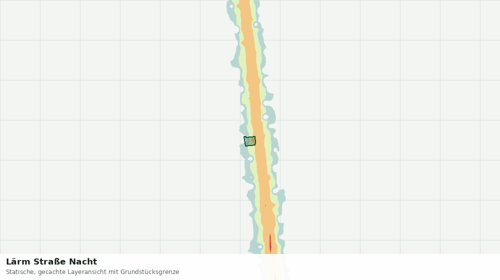 Statische Kartenansicht: Lärm Straße Nacht