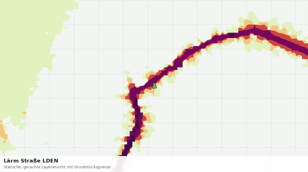 Statische Kartenansicht: Lärm Straße LDEN