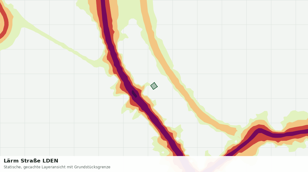 Statische Kartenansicht: Lärm Straße LDEN