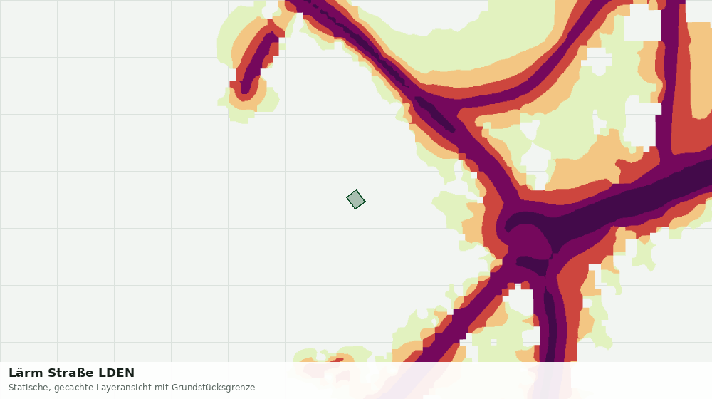 Statische Kartenansicht: Lärm Straße LDEN