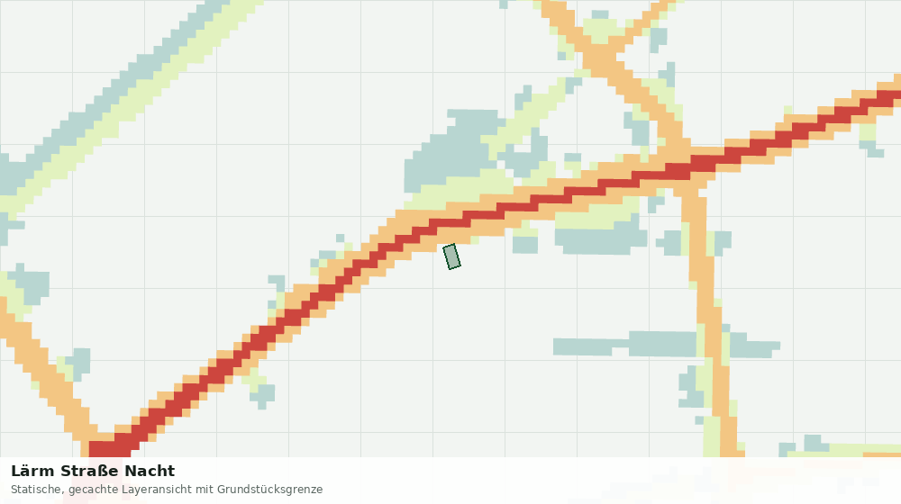 Statische Kartenansicht: Lärm Straße Nacht
