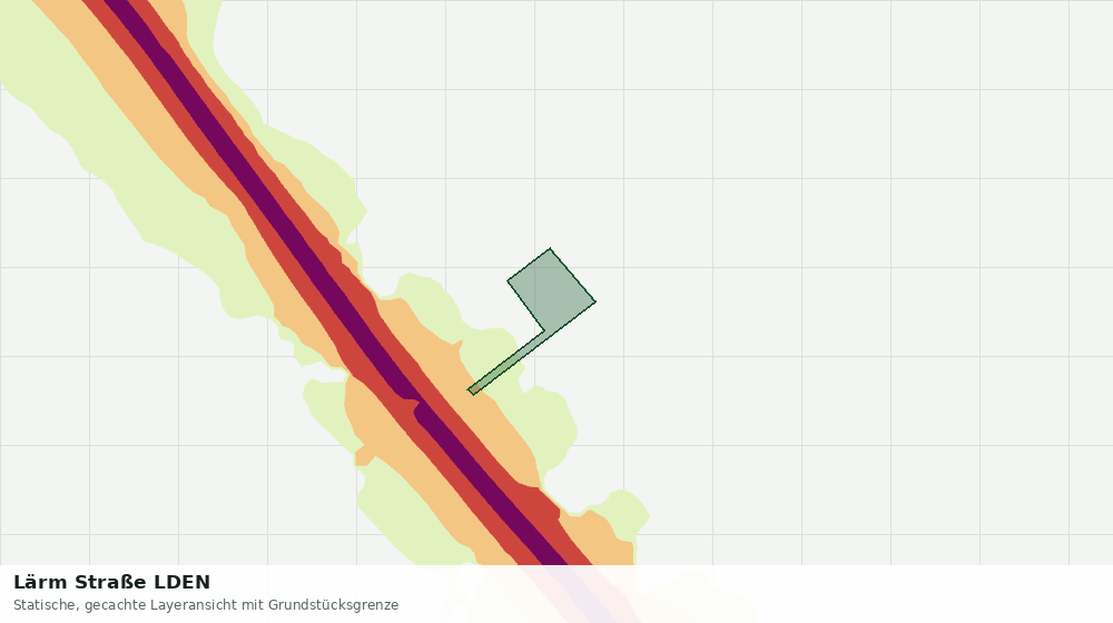 Statische Kartenansicht: Lärm Straße LDEN