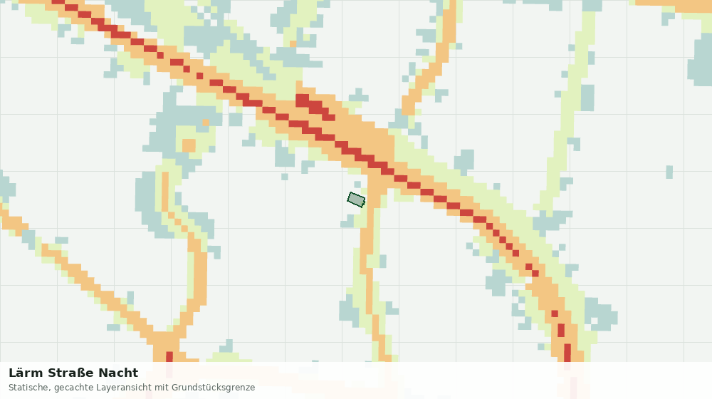 Statische Kartenansicht: Lärm Straße Nacht