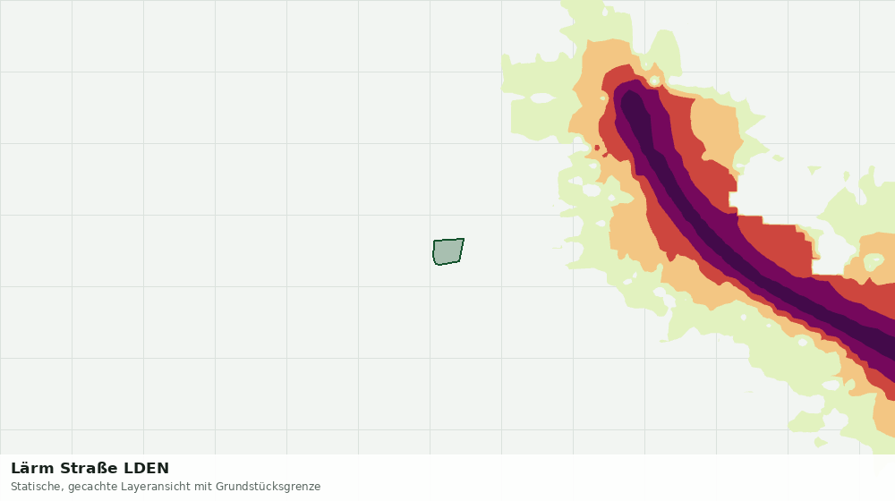 Statische Kartenansicht: Lärm Straße LDEN