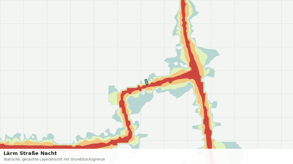 Statische Kartenansicht: Lärm Straße Nacht