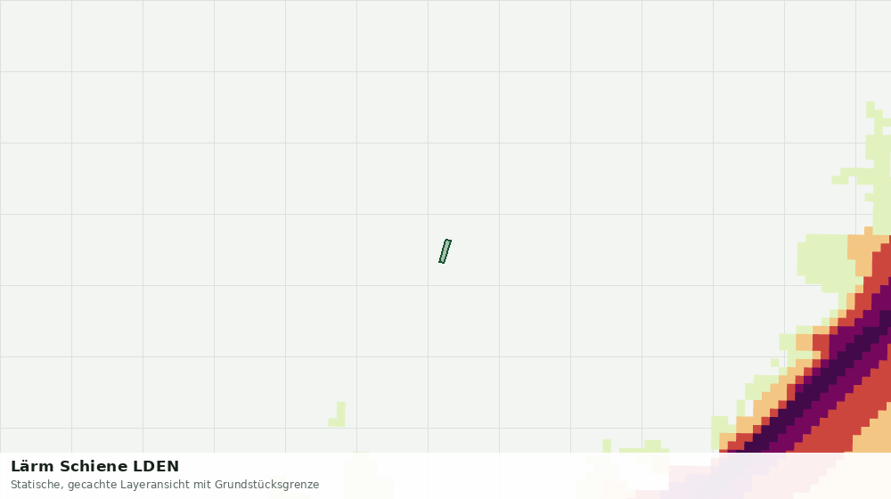 Statische Kartenansicht: Lärm Schiene LDEN