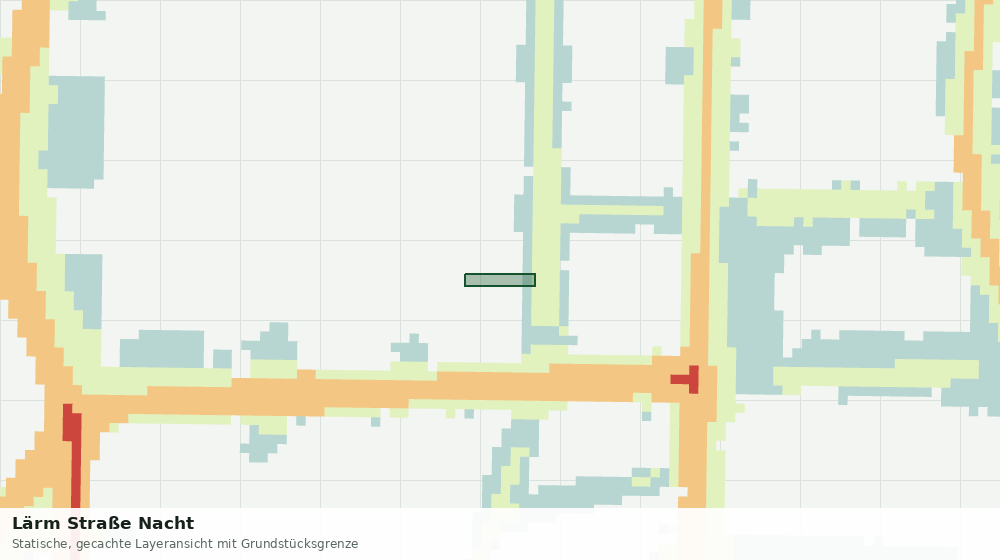 Statische Kartenansicht: Lärm Straße Nacht