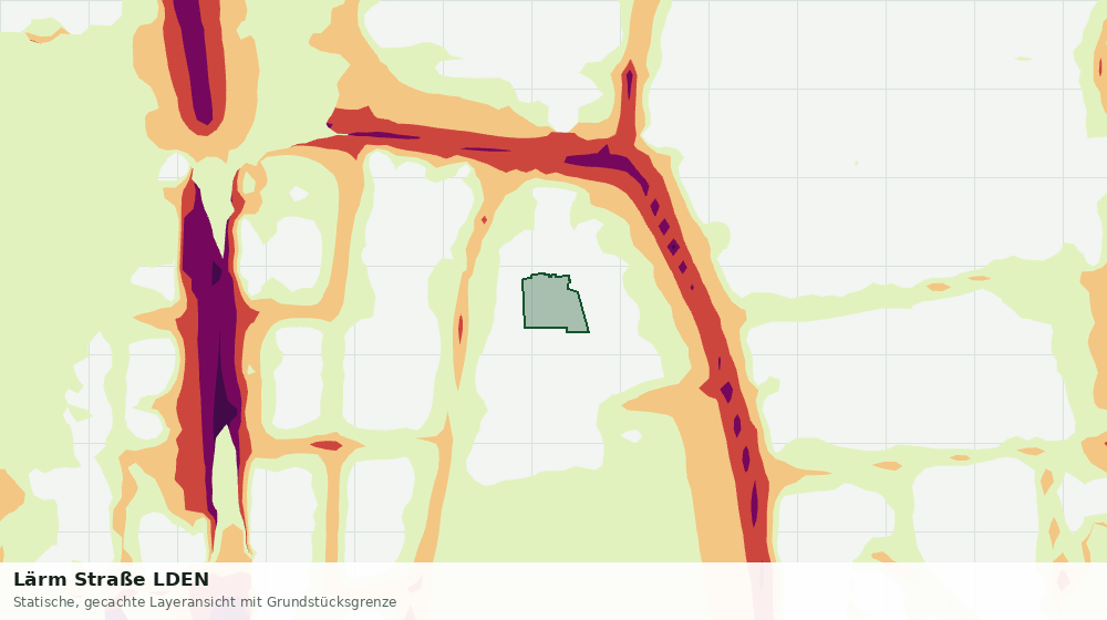 Statische Kartenansicht: Lärm Straße LDEN