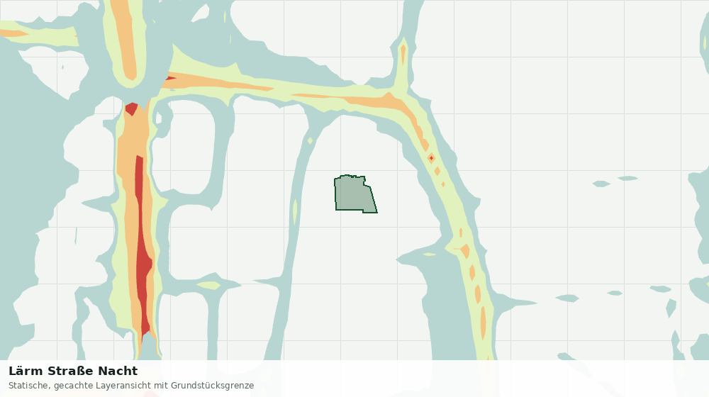 Statische Kartenansicht: Lärm Straße Nacht