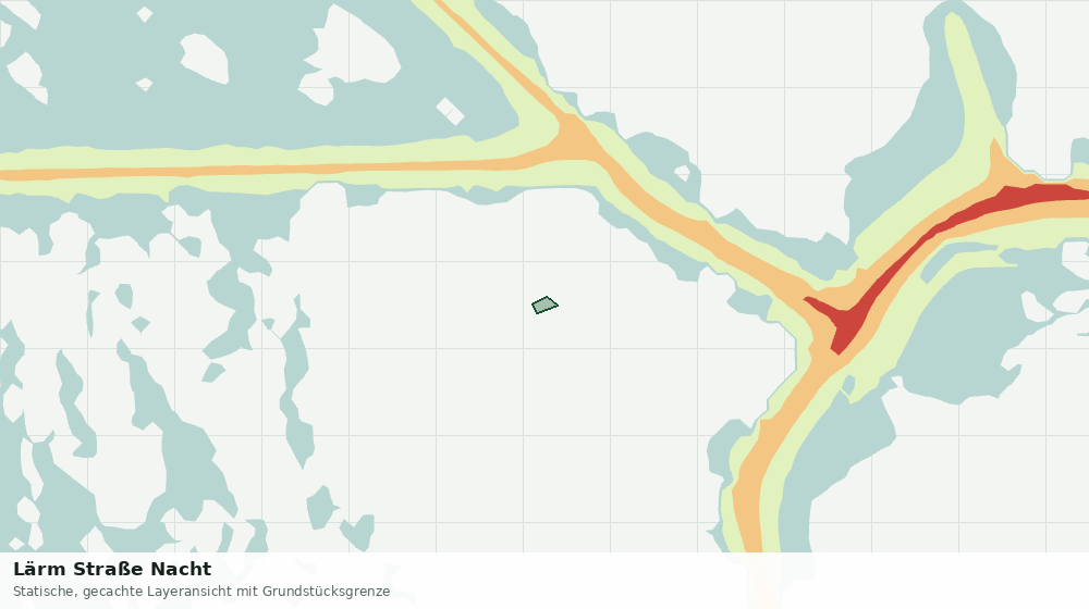 Statische Kartenansicht: Lärm Straße Nacht