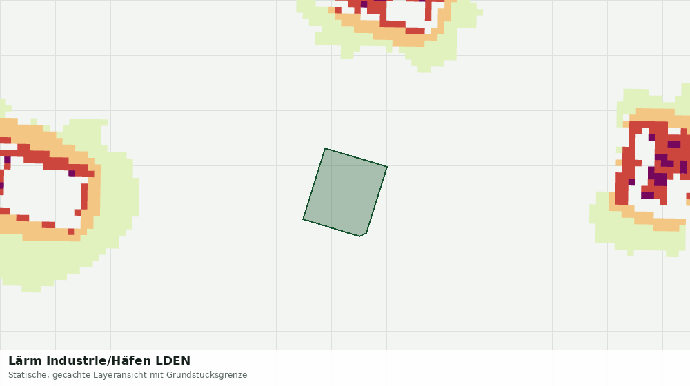 Statische Kartenansicht: Lärm Industrie/Häfen LDEN