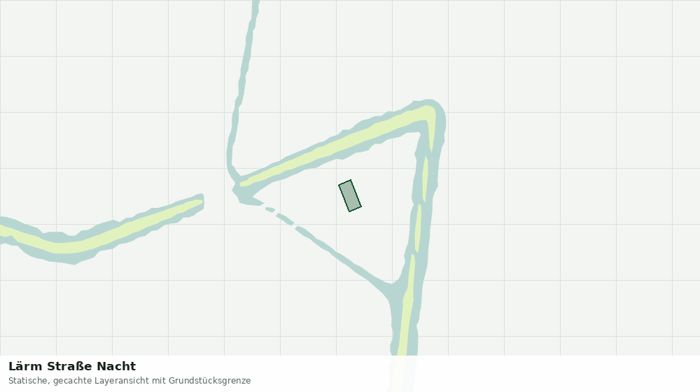 Statische Kartenansicht: Lärm Straße Nacht