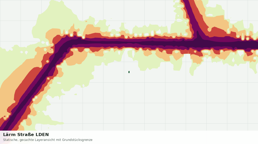 Statische Kartenansicht: Lärm Straße LDEN