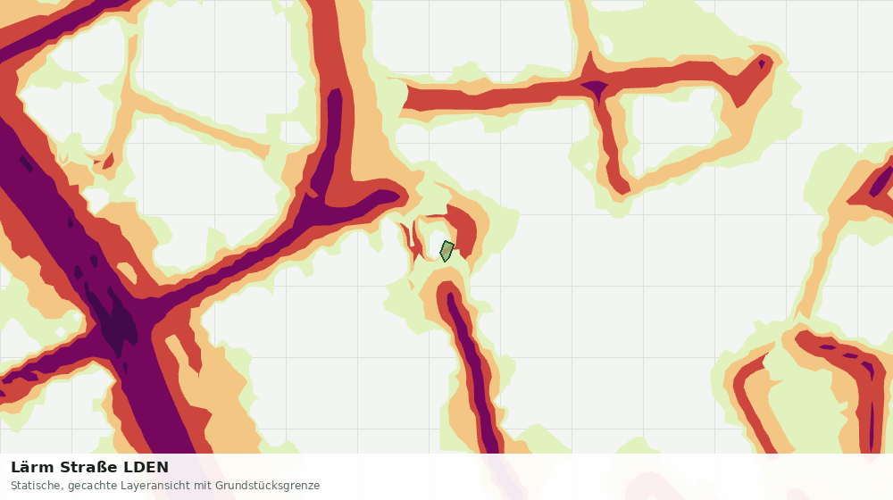 Statische Kartenansicht: Lärm Straße LDEN