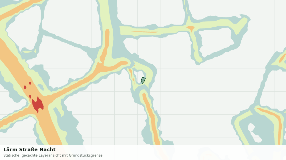 Statische Kartenansicht: Lärm Straße Nacht