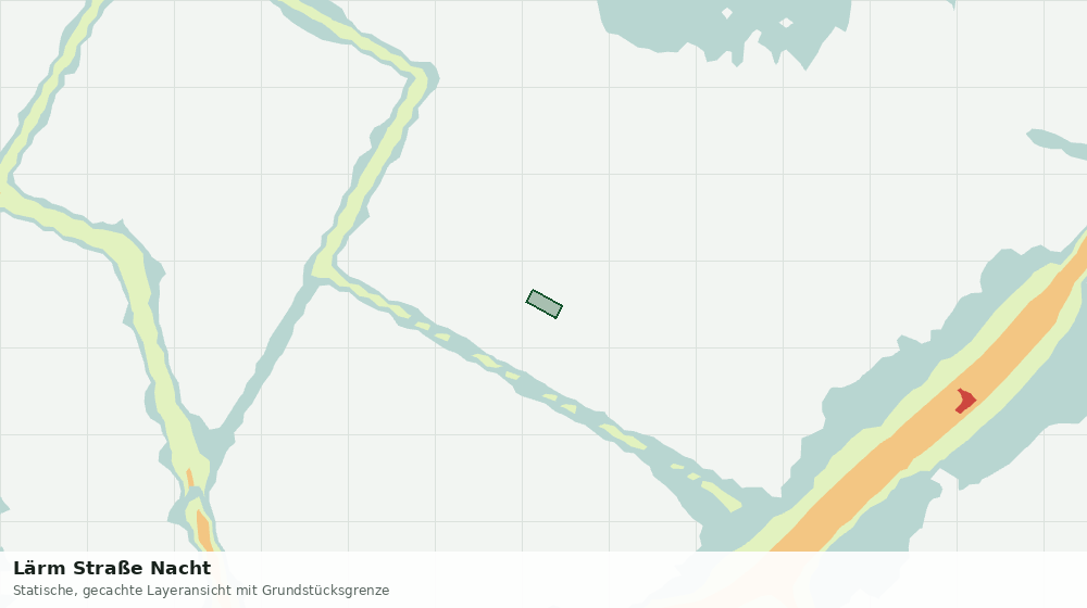 Statische Kartenansicht: Lärm Straße Nacht