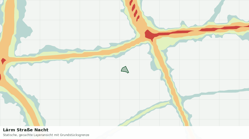 Statische Kartenansicht: Lärm Straße Nacht
