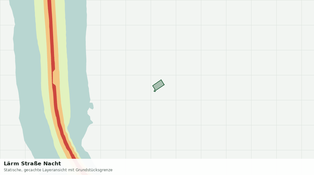 Statische Kartenansicht: Lärm Straße Nacht
