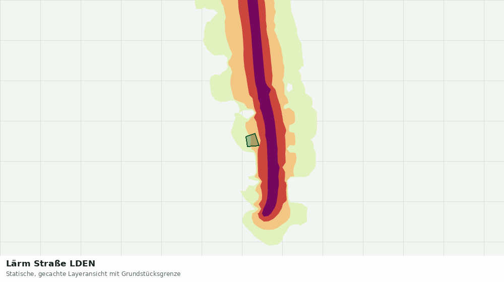 Statische Kartenansicht: Lärm Straße LDEN