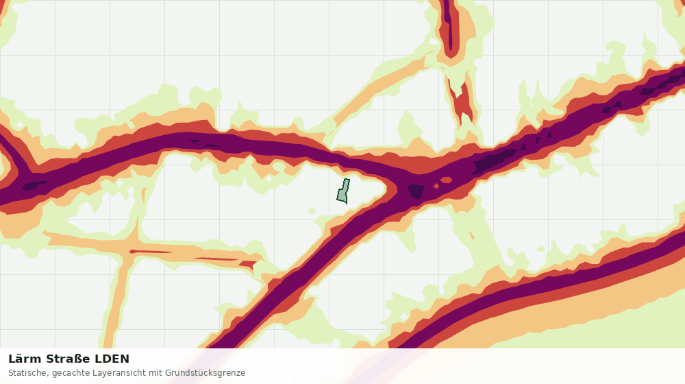 Statische Kartenansicht: Lärm Straße LDEN
