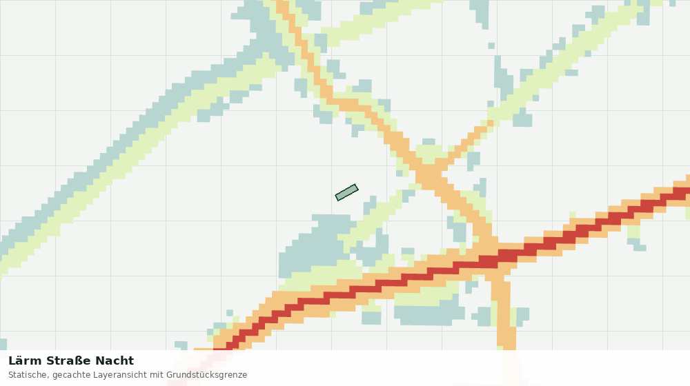 Statische Kartenansicht: Lärm Straße Nacht
