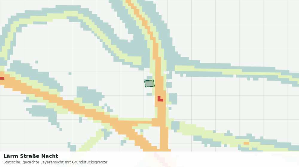 Statische Kartenansicht: Lärm Straße Nacht
