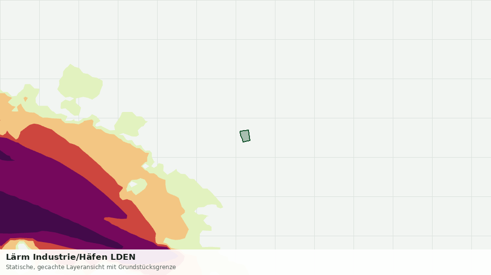 Statische Kartenansicht: Lärm Industrie/Häfen LDEN