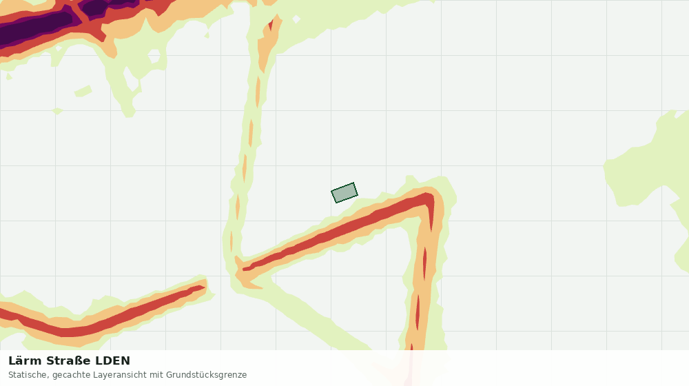 Statische Kartenansicht: Lärm Straße LDEN