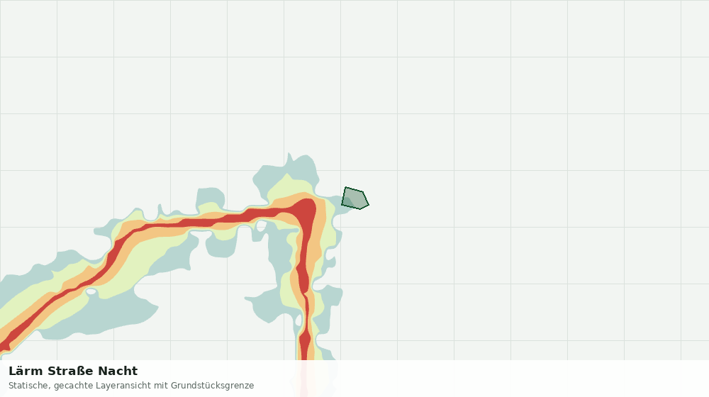 Statische Kartenansicht: Lärm Straße Nacht