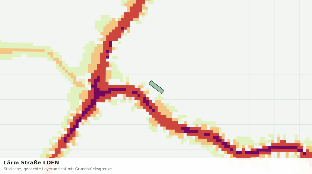 Statische Kartenansicht: Lärm Straße LDEN