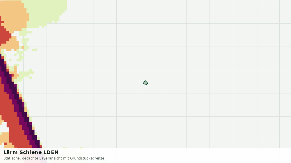 Statische Kartenansicht: Lärm Schiene LDEN