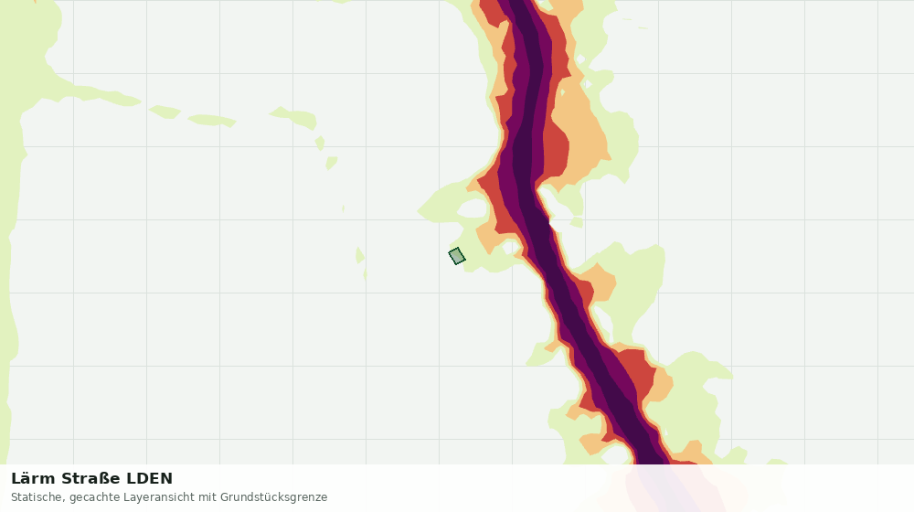 Statische Kartenansicht: Lärm Straße LDEN