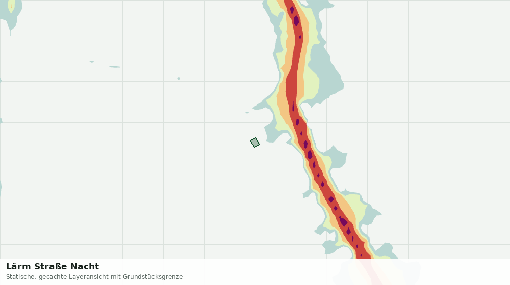 Statische Kartenansicht: Lärm Straße Nacht