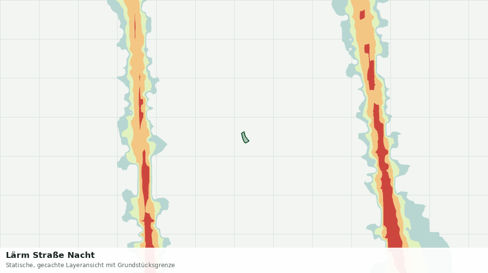 Statische Kartenansicht: Lärm Straße Nacht