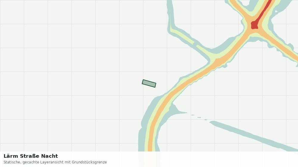 Statische Kartenansicht: Lärm Straße Nacht