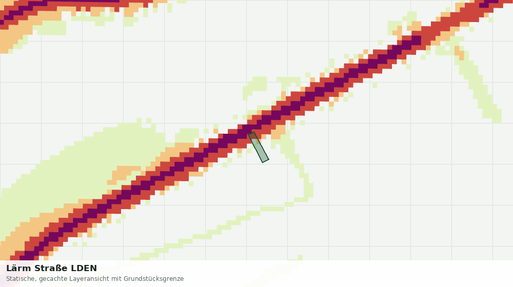 Statische Kartenansicht: Lärm Straße LDEN