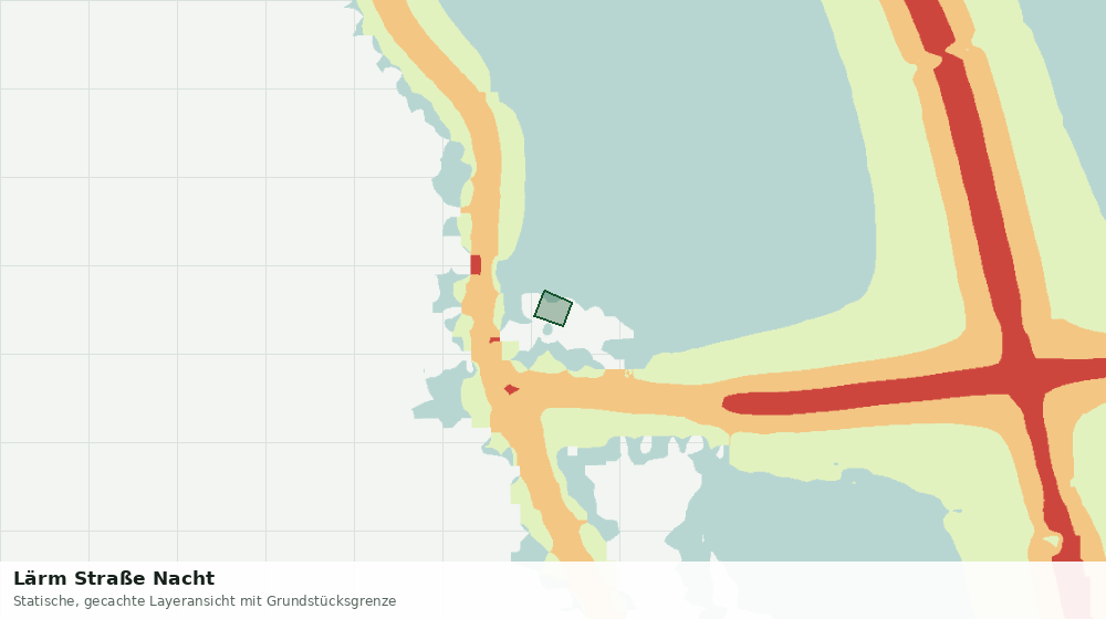 Statische Kartenansicht: Lärm Straße Nacht