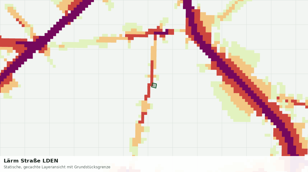 Statische Kartenansicht: Lärm Straße LDEN