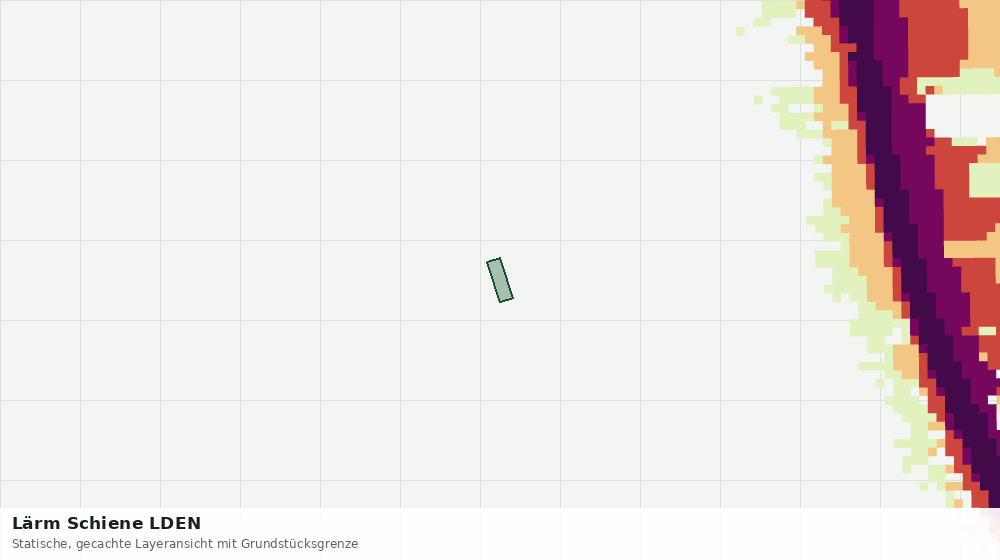 Statische Kartenansicht: Lärm Schiene LDEN
