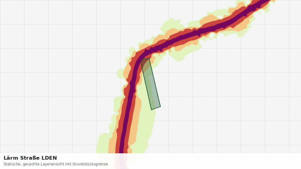 Statische Kartenansicht: Lärm Straße LDEN