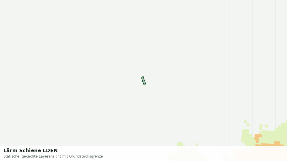 Statische Kartenansicht: Lärm Schiene LDEN