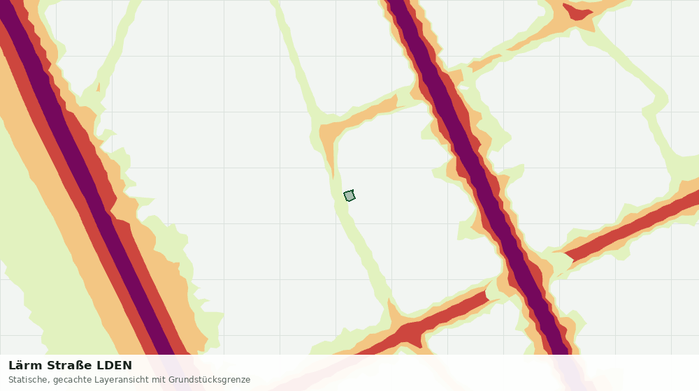 Statische Kartenansicht: Lärm Straße LDEN