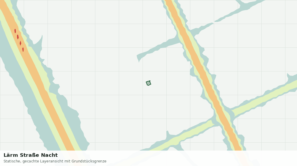 Statische Kartenansicht: Lärm Straße Nacht