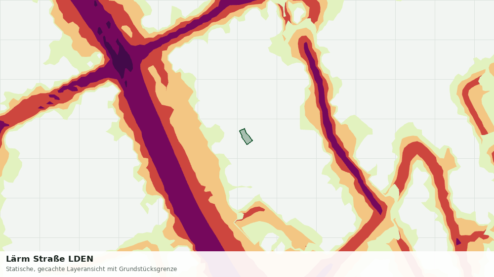 Statische Kartenansicht: Lärm Straße LDEN