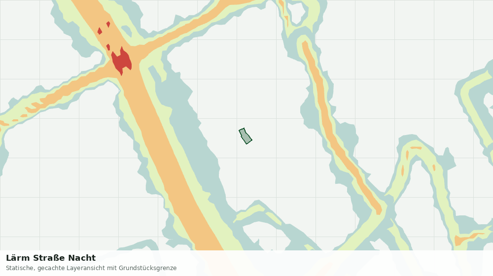 Statische Kartenansicht: Lärm Straße Nacht